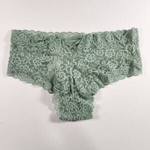 Victoria's Secret Sexy Strappy Back Lace Cheeky Panty - Green - Medium